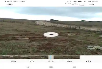زمین ۷۰۰ متری بر جاده اصلی روستای کلمه