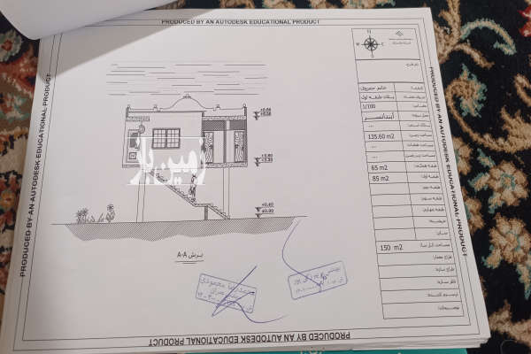 زمین مسکونی در آبندانسر جوادالائمه با مجوز ساخت ۱۳۵ متر-2