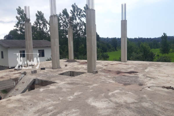 زمین همراه نیمه کاره بندپی شرقی گلیا ۴۰۰ متر-2