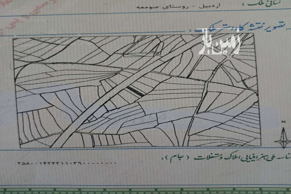 زمین کشاورزی روستای صومعه ۲۱۶۸ متر-1