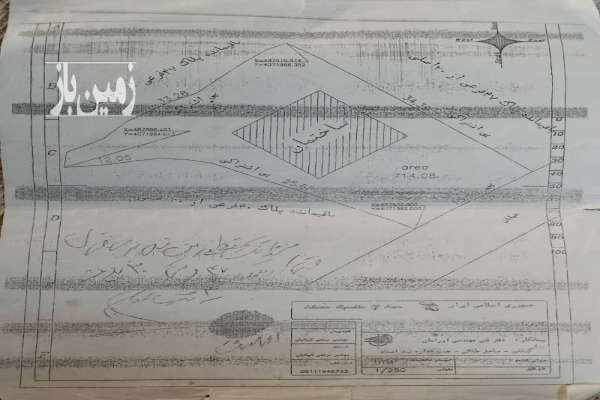 زمین مسکونی ۷۱۴ متری دارای کلنگی جاده خرم آباد-4