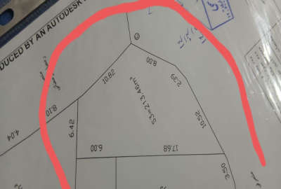 زمین مسکونی نکا بخش هزارجریب روستای پوروا ۲۱۵ متر