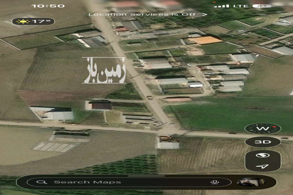 زمین کشاورزی لب جاده اصلی ۹۸۵ متری مناسب ساخت ساز-2