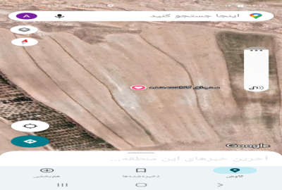 زمین کشاورزی با چاه عمیق در روستای قرطاول ۲۰۰۰۰ متر