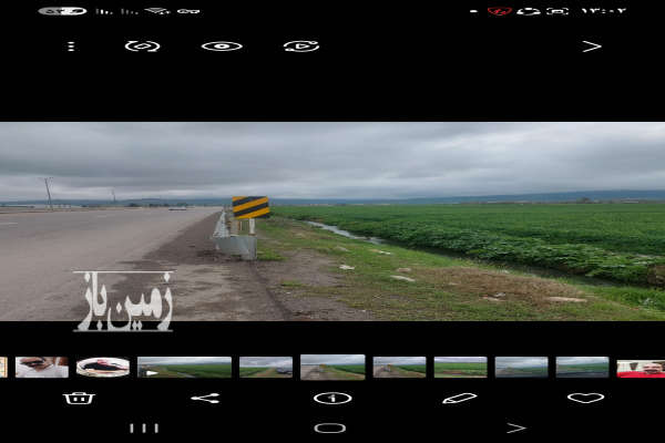 زمین کشاورزی چسبيده به روستای املاک ۱۷۵۰ متر-2