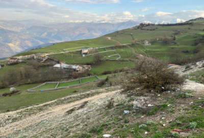 زمین چهاردیواری کلاردشت کلنو اول جاده ولشت ۱۲۰۰ متر