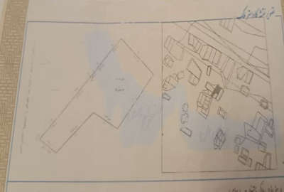 زمین ۶۰۰ متر بالاتر از هتل اراز شهرک پشتوان