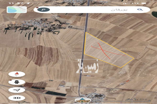 زمین ۲۰ هکتار کشاورزی جاده اراک فرمهین-1