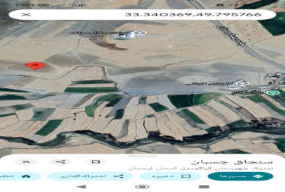 زمین مناسب تاسیس گلخانه و دامپروری ۸۰۰۰ متر دوزان