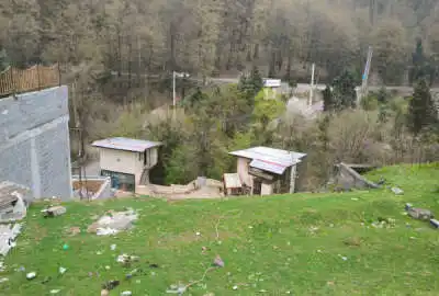زمین کلنگی جاده چالوس منطقه فین ۴۸۰ متر