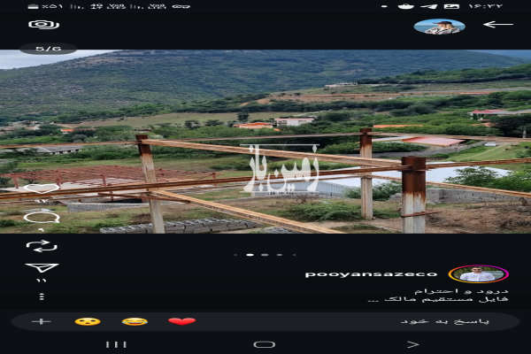 زمین با جواز ساخت نیمه ساز روستای جمشید اباد ۳۰۰ متر-1