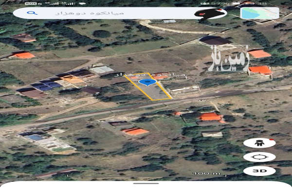 زمین در بهترین منطقه دوهزار تنکابن بر جاده اصلی ۵۵۰ متر-1