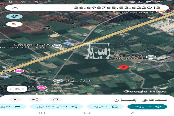 فروش زمین بین بهشهر و خلیلشهر ۸۳۰۰ متر-1