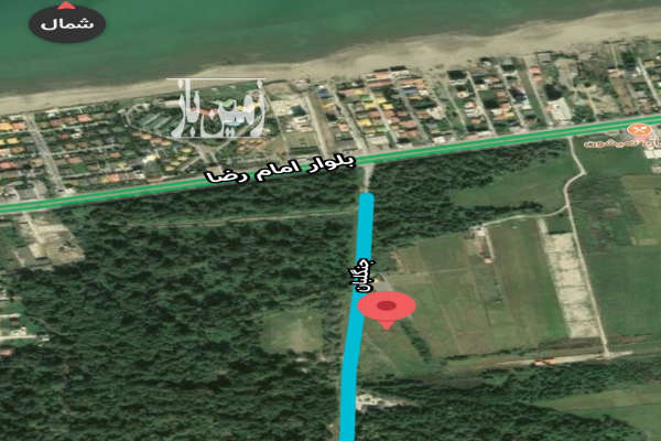 زمین درب دوم پارک جنگلی نور ۴۸۵۳ متر-4