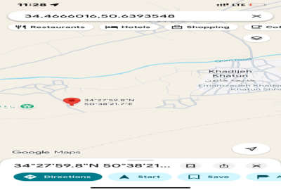 زمین در روستای خدیجه خاتون ۴۳۰۰ متر