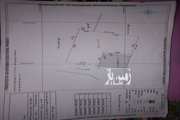 زمین مسکونی ۳۰۴ متر دارای پروانه ساخت-1