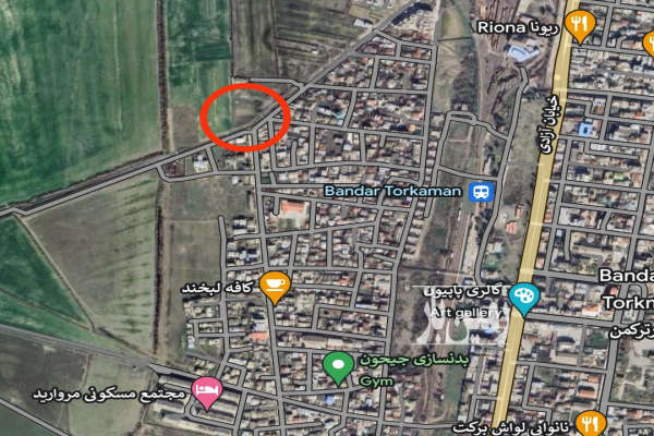 زمین ۴۰۰ متر انتهای خیابان چمران بندرترکمن-1