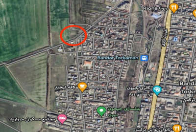 زمین ۴۰۰ متر انتهای خیابان چمران بندرترکمن