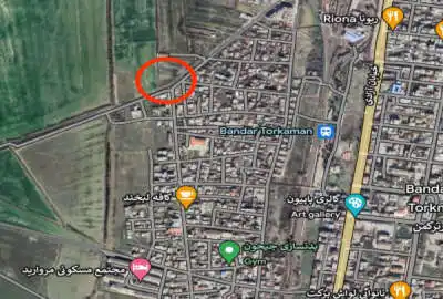 زمین ۴۰۰ متر انتهای خیابان چمران بندرترکمن