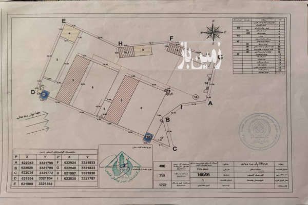 باغ ۸۵۰۰ متر و زمین در بیضا با دیوار و مجوز دامداری-1