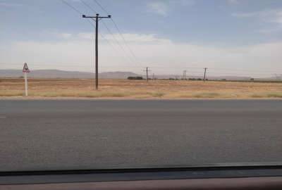 زمین کشاورزی بر جاده اصلی شیراز خرامه ۵ همتار