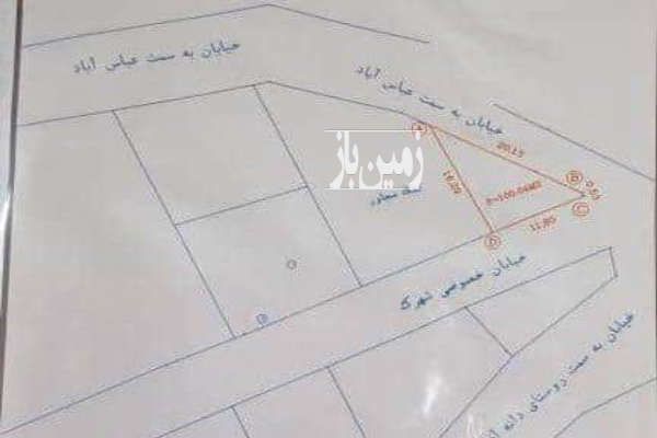 زمین سه بر ۵۰۰ متر در مهرآباد رودهن-3