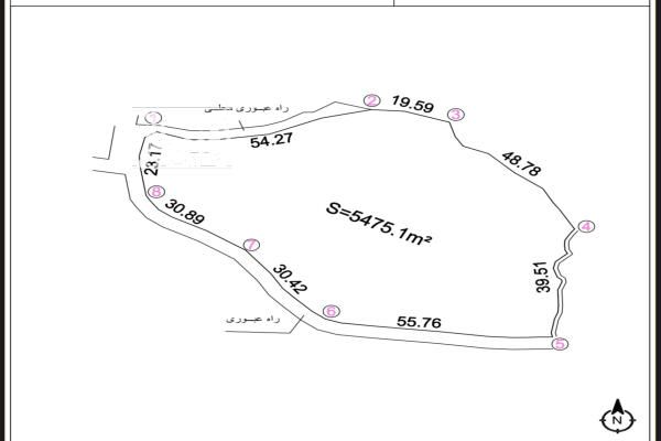 زمین مزروعی کنار خیابان ۵۴۷۵ متر لیسار هره دشت جنوبی-4