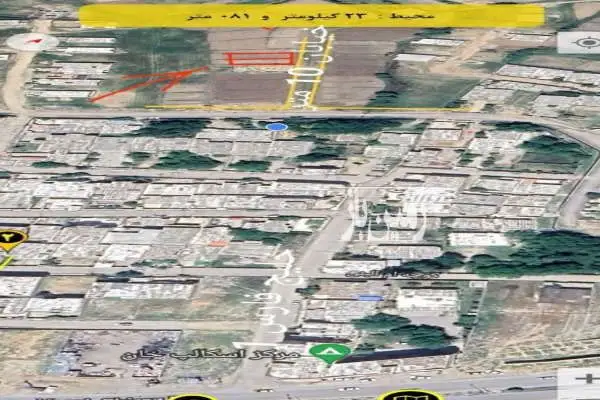 زمین در سرابتاوه خلیج فارس ۱۸۴ متر - تصویر 1
