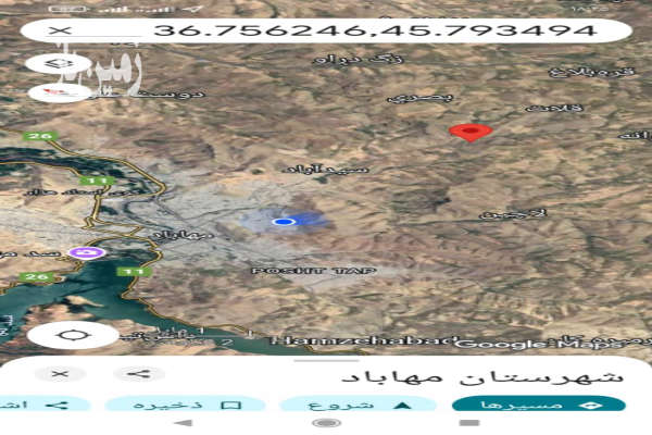 زمین کشاورزی روبروی سیداباد ۲۰۰۰۰ متر-2