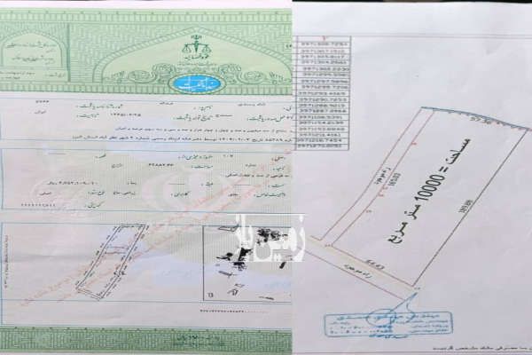 زمین کشاورزی یک هکتار تنکمان پایین تر از تپه باستانی-1