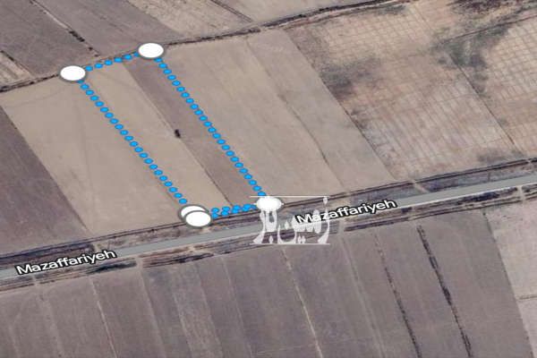 یک قطعه زمین کارون بین روستای مظفریه و غزاویه-1