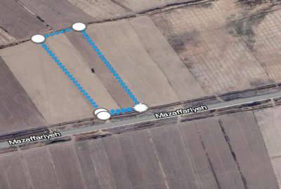 یک قطعه زمین کارون بین روستای مظفریه و غزاویه