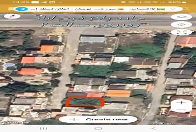فروش زمین ویلایی جاده پلاژ فرح آباد ساری ۲۲۰ متر