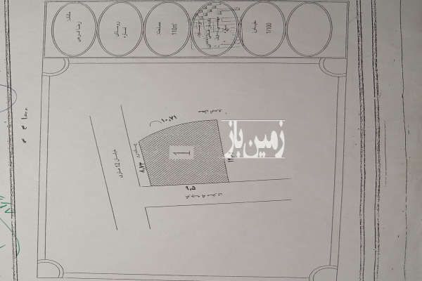 زمین کردستان دیواندره شهرک نساره علیا ۱۱۰ متر-1