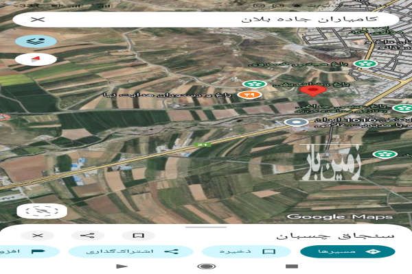 زمین در محدوده ی کامیاران روی جاده بلان-3