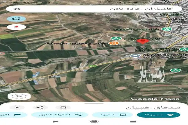 زمین در محدوده ی کامیاران روی جاده بلان - تصویر 2