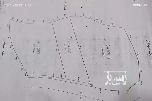 زمین در سوادکوه با ویوی عالی و کشاورزی - تصویر 2