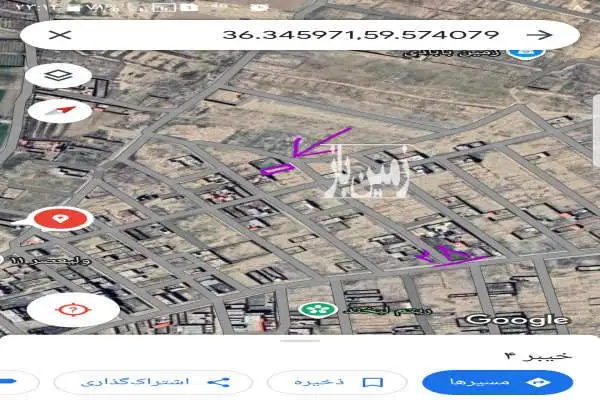 زمین۲۵۲متری در مشهد انتهای خین عرب شهرک بهار - تصویر 4