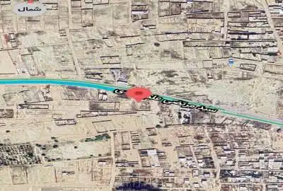 زمین تجاری ۹۴۴ متر بر جاده اصلی بوشهر به ۴ راه گورک