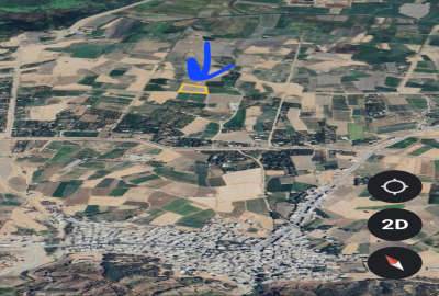 زمین کشاورزی روستای نی بالاتر از سد زریبار