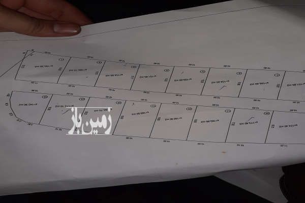 زمین پلاک بندی شده جاده قدیم آمل روستای بالااحمد چاله پی-1
