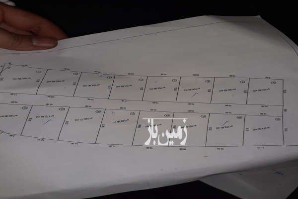 زمین پلاک بندی شده جاده قدیم آمل روستای بالااحمد چاله پی-2
