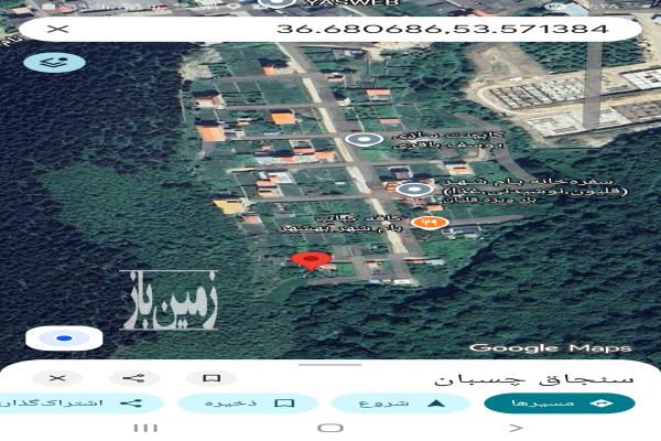 فروش زمین با ویو ابدی جنگل و دریا در بام شهر بهشهر-2