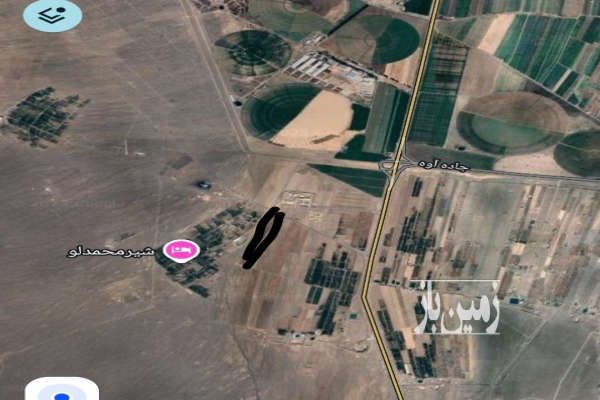 زمین کشاورزی بر جاده اسفالت روستای گردشگری اندیس-1