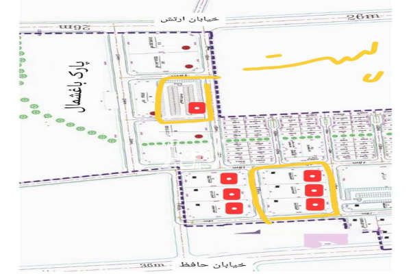 فروش سه قطعه زمین با کاربری خدماتی در ارتش جنوبی تبریز-1
