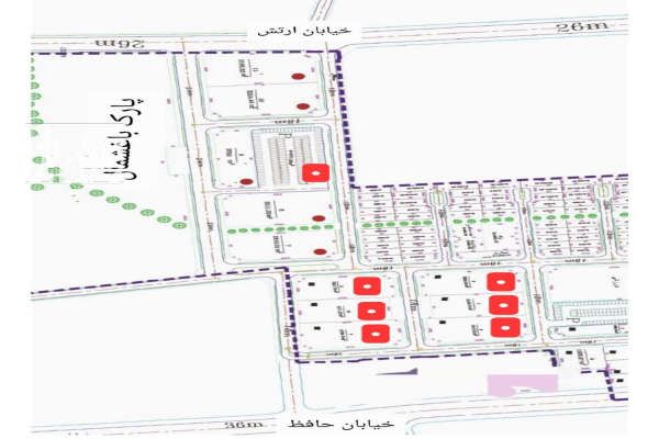 فروش سه قطعه زمین با کاربری خدماتی در ارتش جنوبی تبریز-2