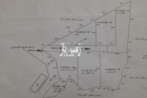زمین ۱۰۰۰ متری در بندپی شرقی بابل-3