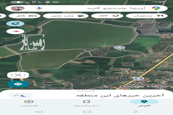 زمین شالیزار زیر کشت برنج طارم ۱۰۰۰ متر-2