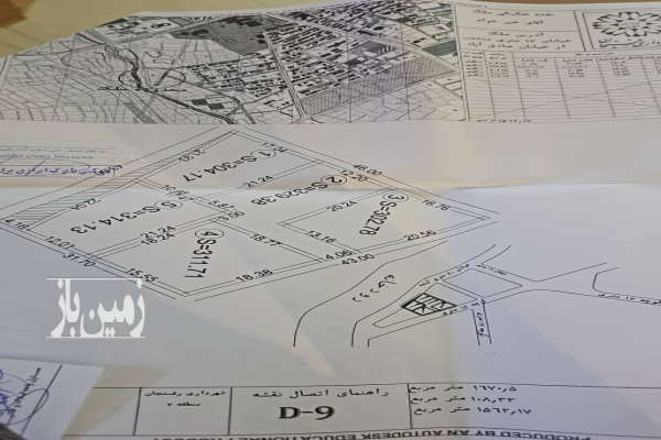 زمين در امام جعفر صادق در رفسنجان ۳۰۰ متر-2