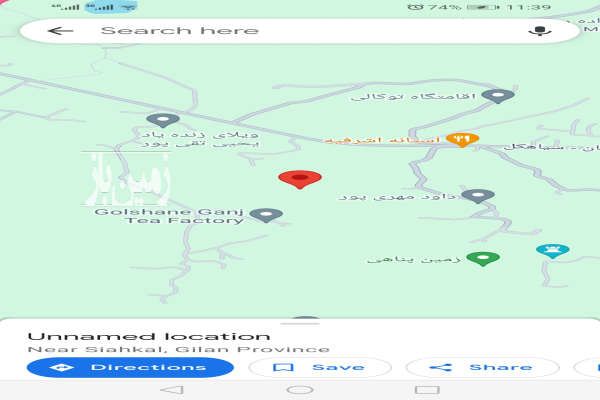 فروش زمین چسبیده به جاده اصلی ۱۵۵۲ متر-1